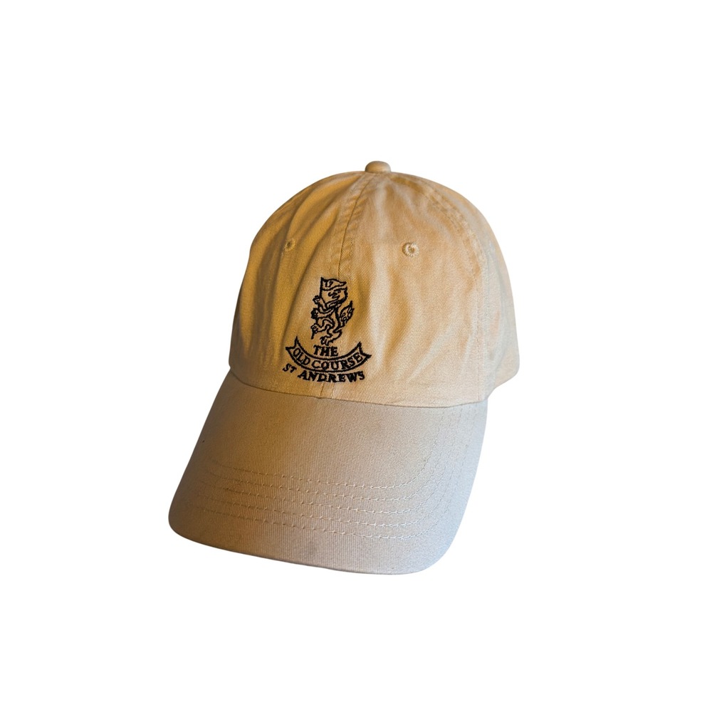 Ashworth Hat Tan The Old Course St Andrews Golf Cap Adjustable Strapback Logo